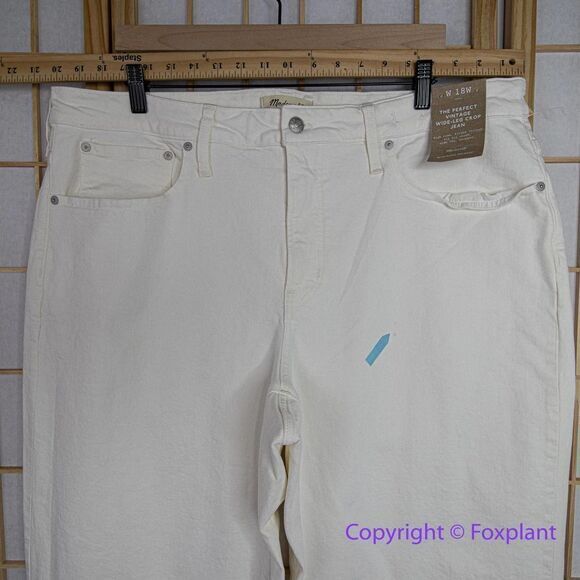 NEW Madewell The Plus Perfect Vintage Wide-Leg Crop Jean, 18W - Picture 4 of 16